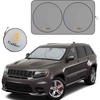 EcoNour Truck Sun Shade for Windshield with Storage Pouch, Front Window Sun Visor for UV Rays & Heat Protection, Truck Accessories for Breezy Cool Interior, Large (69 in x 35 in)