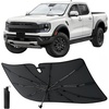 EcoNour Umbrella Windshield Sun Shade for Car | Foldable UV Blocker Front Windshield Sunshade | Umbrella Shade Accessories with Storage Pouch | Full Size SUVs & Pickup Truck & Van | Large – 61″x35″
