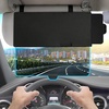 EcoNour Upgraded Car Visor Extender Sun Blocker | Polarized Anti-Glare Car | Windshield Visor Extension Offers Sun Glare Protection for Safe Driving | Driver and Passenger Side Sun Visor Extender(Transparent – Polarized)