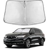 EcoNour Windshield Sunshade Compatible for Acura MDX 2014-2018 2019 2020 | Sun Visor for Front Windshield & Window Sun Shade Cover, UV Heat Blocker & Protector, Car Accessories