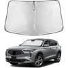 EcoNour Windshield Sunshade Compatible for Acura MDX 2021-2024 2025 2026 | Sun Visor for Front Windshield & Window Sun Shade Cover, UV Heat Blocker & Protector, Car Accessories