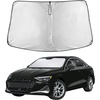 EcoNour Windshield Sunshade Compatible for Audi A3 2022-2023 2024 2025 | Sun Visor for Front Windshield & Window Sun Shade Cover, UV Heat Blocker & Protector, Car Accessories