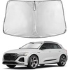 EcoNour Windshield Sunshade Compatible for Audi SQ8 2020-2023 2024 2025 | Sun Visor for Front Windshield & Window Sun Shade Cover, UV Heat Blocker & Protector, Car Accessories