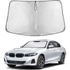 EcoNour Windshield Sunshade Compatible for BMW 3 Series 2019-2024 2025 2026 | Sun Visor for Front Windshield & Window Sun Shade Cover, UV Heat Blocker & Protector, Car Accessories