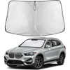 EcoNour Windshield Sunshade Compatible for BMW X1 2016-2020 2021 2022 | Sun Visor for Front Windshield & Window Sun Shade Cover, UV Heat Blocker & Protector, Car Accessories