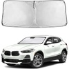 EcoNour Windshield Sunshade Compatible for BMW X2 2018-2021 2022 2023 | Sun Visor for Front Windshield & Window Sun Shade Cover, UV Heat Blocker & Protector, Car Accessories
