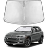 EcoNour Windshield Sunshade Compatible for BMW X5 2014-2016 2017 2018 | Sun Visor for Front Windshield & Window Sun Shade Cover, UV Heat Blocker & Protector, Car Accessories