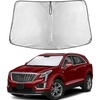 EcoNour Windshield Sunshade Compatible for Cadillac XT5 2017-2023 2024 2025 | Sun Visor for Front Windshield & Window Sun Shade Cover, UV Heat Blocker & Protector, Car Accessories