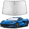 EcoNour Windshield Sunshade Compatible for Chevrolet Corvette C8 2020-2026 | Sun Visor for Front Windshield & Window Sun Shade Cover, UV Heat Blocker & Protector, Car Accessories