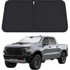 EcoNour Windshield Sunshade Compatible for Chevrolet Silverado 2019-2026 | 1500 Sun Visor for Front Windshield & Window Sun Shade Cover, UV Heat Blocker & Protector, Car Accessories