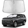 EcoNour Windshield Sunshade Compatible for Chevrolet Tahoe 2021-2025 2026 | Sun Visor for Front Windshield & Window Sun Shade Cover, UV Heat Blocker & Protector, Car Accessories