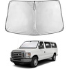 EcoNour Windshield Sunshade Compatible for Ford Econoline ESeries 1992-2026 | Van & Motorhome E-150 250 350 450 Sun Visor for Front Window Sun Shade Cover, UV Heat Blocker, Car Accessories