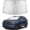 EcoNour Windshield Sunshade Compatible for Ford Edge 2015-2022 2023 2024 | Sun Visor for Front Windshield & Window Sun Shade Cover, UV Heat Blocker & Protector, Car Accessories