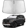 EcoNour Windshield Sunshade Compatible for Ford Expedititon 2018-2024 2025 | Sun Visor for Front Windshield & Window Sun Shade Cover, UV Heat Blocker & Protector, Car Accessories