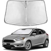 EcoNour Windshield Sunshade Compatible for Ford Focus 2012-2016 2017 2018 | Sun Visor for Front Windshield & Window Sun Shade Cover, UV Heat Blocker & Protector, Car Accessories