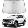 EcoNour Windshield Sunshade Compatible for GMC Terrain 2018-2023 2024 2025 | Sun Visor for Front Windshield & Window Sun Shade Cover, UV Heat Blocker & Protector, Car Accessories