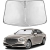 EcoNour Windshield Sunshade Compatible for Genesis G90 2017-2020 2021 2022 | Sun Visor for Front Windshield & Window Sun Shade Cover, UV Heat Blocker & Protector, Car Accessories