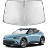 EcoNour Windshield Sunshade Compatible for Genesis GV60 2023-2024 2025 2026 | Sun Visor for Front Windshield & Window Sun Shade Cover, UV Heat Blocker & Protector, Car Accessories