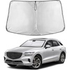 EcoNour Windshield Sunshade Compatible for Genesis GV70 2022-2024 2025 2026 | Sun Visor for Front Windshield & Window Sun Shade Cover, UV Heat Blocker & Protector, Car Accessories