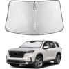 EcoNour Windshield Sunshade Compatible for Honda Pilot 2016-2024 2025 2026 | Sun Visor for Front Windshield & Window Sun Shade Cover, UV Heat Blocker & Protector, Car Accessories