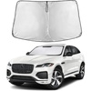 EcoNour Windshield Sunshade Compatible for Jaguar FPace 2016-2023 2024 2025 | Sun Visor for Front Windshield & Window Sun Shade Cover, UV Heat Blocker & Protector, Car Accessories