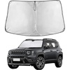 EcoNour Windshield Sunshade Compatible for Jeep Renegade 2015-2023 2024 | Sun Visor for Front Windshield & Window Sun Shade Cover, UV Heat Blocker & Protector, Car Accessories