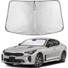 EcoNour Windshield Sunshade Compatible for Kia Stringer 2018-2021 2022 2023 | Sun Visor for Front Windshield & Window Sun Shade Cover, UV Heat Blocker & Protector, Car Accessories