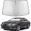 EcoNour Windshield Sunshade Compatible for Lexus ES 2019-2023 2024 2025 | Sun Visor for Front Windshield & Window Sun Shade Cover, UV Heat Blocker & Protector, Car Accessories