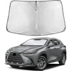 EcoNour Windshield Sunshade Compatible for Lexus NX 2022-2024 2025 2026 | Sun Visor for Front Windshield & Window Sun Shade Cover, UV Heat Blocker & Protector, Car Accessories