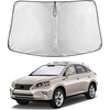 EcoNour Windshield Sunshade Compatible for Lexus RX 2010-2013 2014 2015 | Sun Visor for Front Windshield & Window Sun Shade Cover, UV Heat Blocker & Protector, Car Accessories