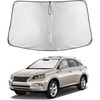EcoNour Windshield Sunshade Compatible for Lexus RX 2010-2023 2024 2015 | 300 350/350h 450/450h Sun Visor for Front Windshield & Window Sun Shade Cover, UV Heat Blocker & Protector, Car Accessories
