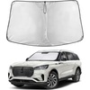EcoNour Windshield Sunshade Compatible for Lincoln Aviator 2020-2025 2026 | Sun Visor for Front Windshield & Window Sun Shade Cover, UV Heat Blocker & Protector, Car Accessories