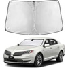 EcoNour Windshield Sunshade Compatible for Lincoln MKS 2009-2014 2015 2016 | Sun Visor for Front Windshield & Window Sun Shade Cover, UV Heat Blocker & Protector, Car Accessories