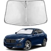 EcoNour Windshield Sunshade Compatible for Maserati Levante 2017-2023 2024 | Sun Visor for Front Windshield & Window Sun Shade Cover, UV Heat Blocker & Protector, Car Accessories