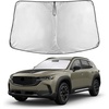 EcoNour Windshield Sunshade Compatible for Mazda CX-50 2023-2024 2025 2026 | Sun Visor for Front Windshield & Window Sun Shade Cover, UV Heat Blocker & Protector, Car Accessories