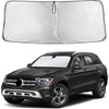 EcoNour Windshield Sunshade Compatible for Mercedes Benz GLC300 2016-2022 | Sun Visor for Front Windshield & Window Sun Shade Cover, UV Heat Blocker & Protector, Car Accessories