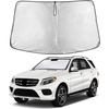 EcoNour Windshield Sunshade Compatible for MercedesBenz GLE Class 2012-2019 | (Not Fit for GLE Class Coupe) Sun Visor for Front Window Sun Shade Cover, UV Heat Protector, Car Accessories