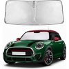 EcoNour Windshield Sunshade Compatible for Mini Cooper F55 2014-2023 2024 | Sun Visor for Front Windshield & Window Sun Shade Cover, UV Heat Blocker & Protector, Car Accessories