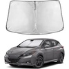 EcoNour Windshield Sunshade Compatible for Nissan Leaf 2018-2023 2024 2025 | Sun Visor for Front Windshield & Window Sun Shade Cover, UV Heat Blocker & Protector, Car Accessories