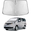 EcoNour Windshield Sunshade Compatible for Nissan NV 200 2014-2020 2021 | Sun Visor for Front Windshield & Window Sun Shade Cover, UV Heat Blocker & Protector, Car Accessories