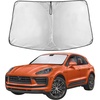EcoNour Windshield Sunshade Compatible for Porsche Macan 2014-2025 2026 | Sun Visor for Front Windshield & Window Sun Shade Cover, UV Heat Blocker & Protector, Car Accessories