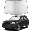 EcoNour Windshield Sunshade Compatible for Subaru Forester 2014-2017 2018 | Sun Visor for Front Windshield & Window Sun Shade Cover, UV Heat Blocker & Protector, Car Accessories