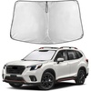 EcoNour Windshield Sunshade Compatible for Subaru Forester 2019-2023 2024 | Sun Visor for Front Windshield & Window Sun Shade Cover, UV Heat Blocker & Protector, Car Accessories