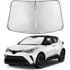 EcoNour Windshield Sunshade Compatible for Toyota CHR 2018-2021 2022 2023 | Sun Visor for Front Windshield & Window Sun Shade Cover, UV Heat Blocker & Protector, Car Accessories