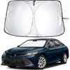 EcoNour Windshield Sunshade Compatible for Toyota Camry 2012-2015 2016 2017 | LE, SE, SE Nightshade, XLE, XSE, TRD, Sun Visor for Front Windshield Sunshade Cover, UV Blocker & Protector, Car Accessories