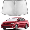 EcoNour Windshield Sunshade Compatible for Toyota Corolla 2009-2012 2013 | LE, XLE, S, XRS Sun Visor for Front Windshield & Window Sun Shade Cover, UV Heat Blocker & Protector, Car Accessories