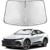 EcoNour Windshield Sunshade Compatible for Toyota Crown 2023-2024 2025 2026 | Sun Visor for Front Windshield & Window Sun Shade Cover, UV Heat Blocker & Protector, Car Accessories