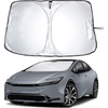 EcoNour Windshield Sunshade Compatible for Toyota Prius Hatchback 2023-2026 | Sun Visor for Front Windshield & Window Sun Shade Cover, UV Heat Blocker & Protector, Car Accessories