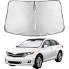 EcoNour Windshield Sunshade Compatible for Toyota Venza 2009-2013 2014 2015 | Sun Visor for Front Windshield & Window Sun Shade Cover, UV Heat Blocker & Protector, Car Accessories
