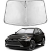 EcoNour Windshield Sunshade Compatible for Toyota Venza 2021 2022 2023 2024 | Sun Visor for Front Windshield & Window Sun Shade Cover, UV Heat Blocker & Protector, Car Accessories